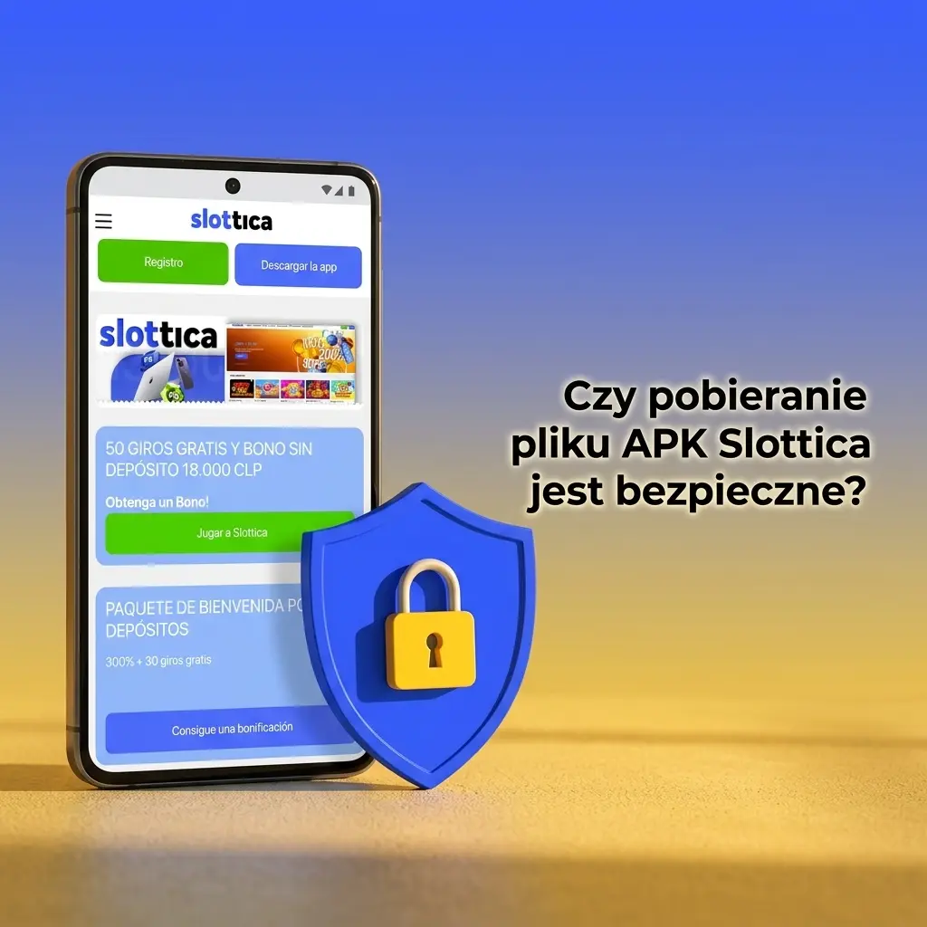 Bezpieczne pobieranie APK Slottica z licencją Curaçao i szyfrowaniem SSL 256-bit