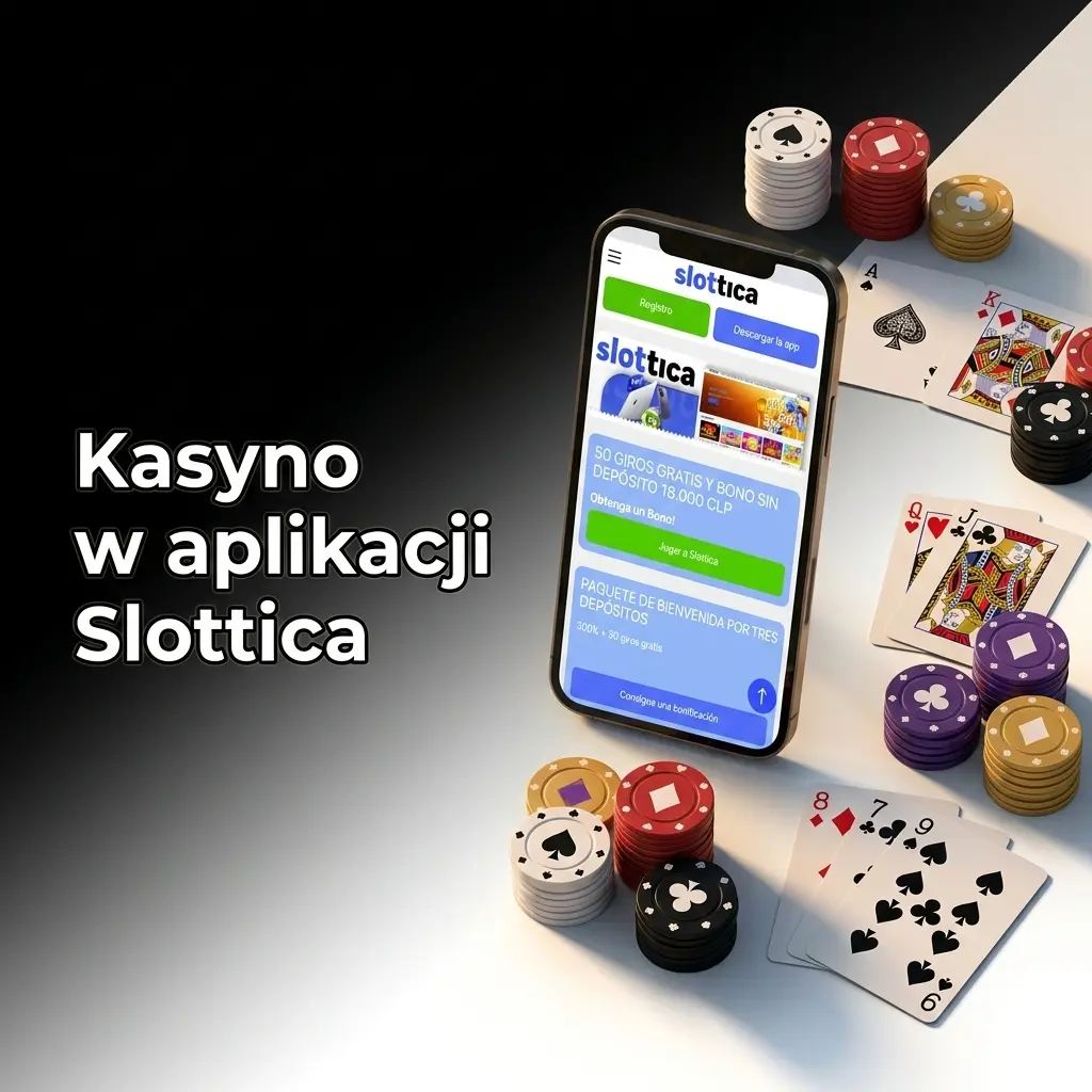 Aplikacja Slottica – kasyno online z grami na żywo, slotami i grami stołowymi na ekranie głównym