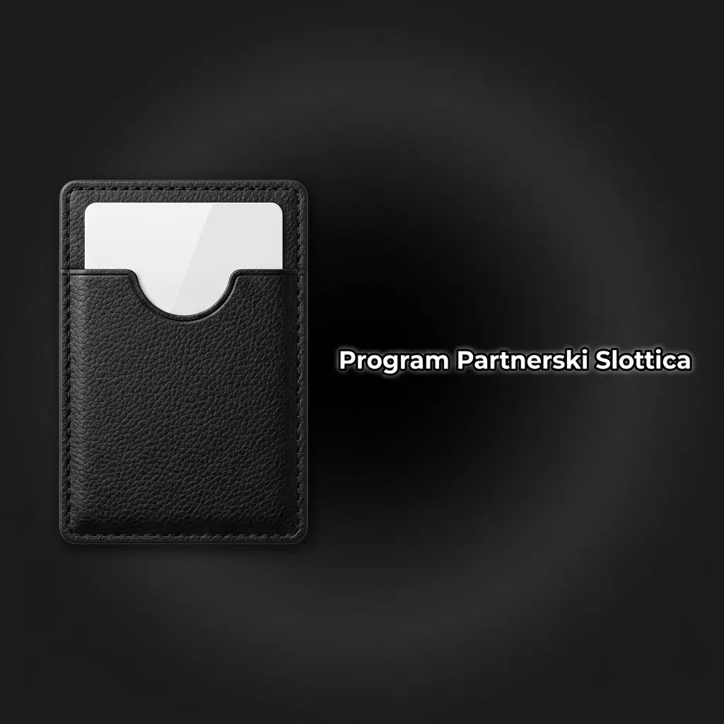 Logo programu partnerskiego Slottica z panelem afiliacyjnym i modelami prowizji Revenue Share oraz CPA