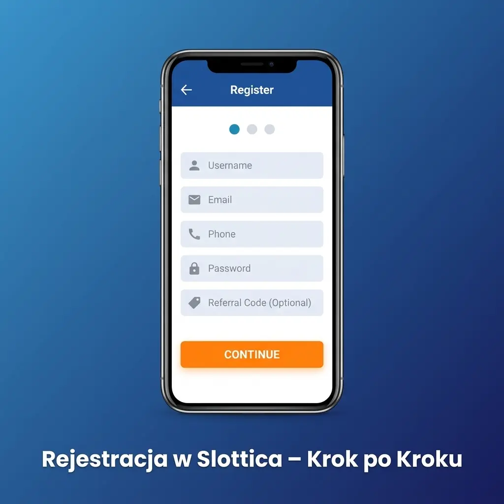 Rejestracja w Slottica krok po kroku – formularz rejestracyjny z bonusem 200% dla nowych graczy