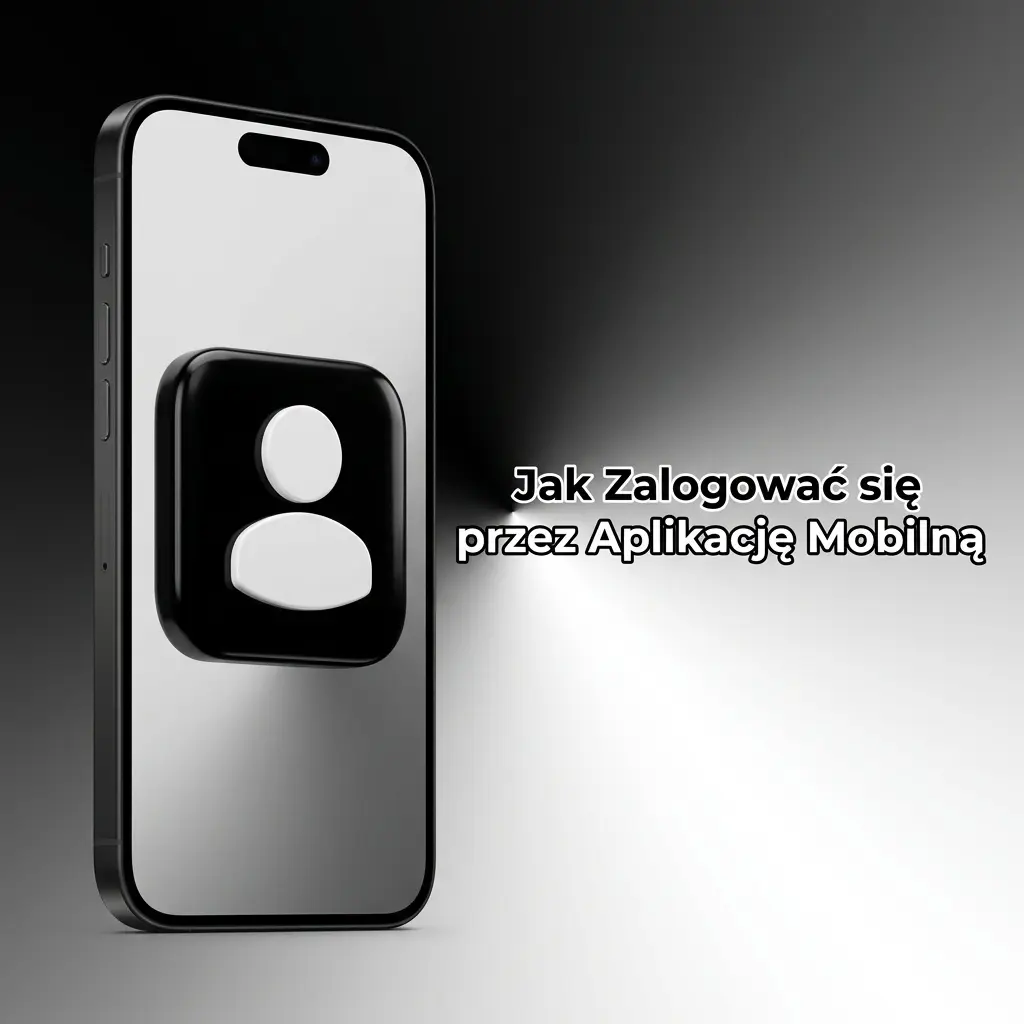 Logowanie do konta w aplikacji mobilnej na iPhone – wpisywanie e-maila i hasła w panelu logowania